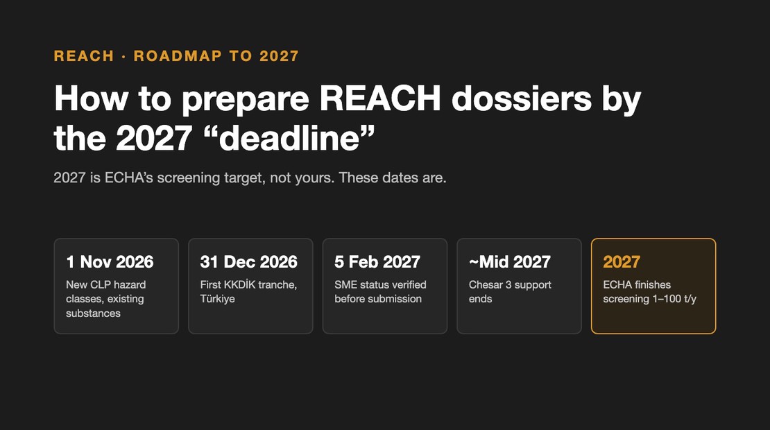 How to Prepare REACH Dossiers by the 2027 Deadline: A Roadmap